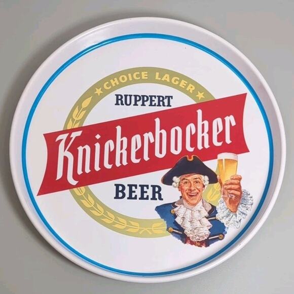 Vintage Rupert Knickerbocker Beer Metal 12” Serving Tray - Picture 1 of 2